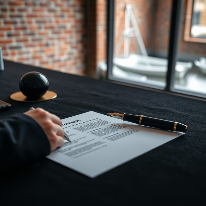 Vulpen op een financieel document, indigo accentverlichting